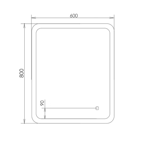 Зеркало для ванной Comforty Лотос-60 LED-подсветка, бесконтактный сенсор
