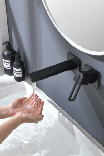 Встроенный смеситель для раковины Ganzer GZ12144-С черный