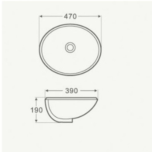 Раковина WeltWasser Deilbach 6022 47 10000003898 Белый глянец