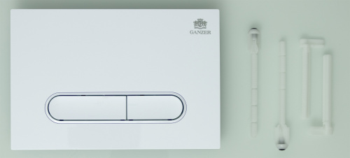 Кнопка смыва для инсталляции Ganzer GZ2752-F, белый