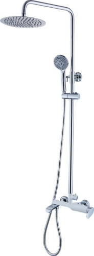 Душевая система Ganzer GZ22065-F белый хром с тропическим душем