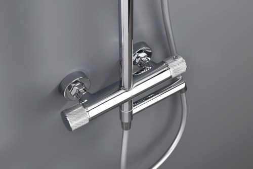Душевая система Ganzer, с термостатом, хром