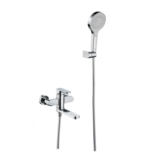 Смеситель для ванны и душа с коротким изливом Ganzer GZ06132 хром