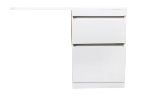 Тумба под раковину Style Line Даллас 120 напольная, люкс белая, PLUS