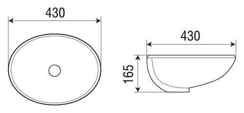 Раковина WeltWasser Deilbach 6028 43 10000004602 Белый глянец