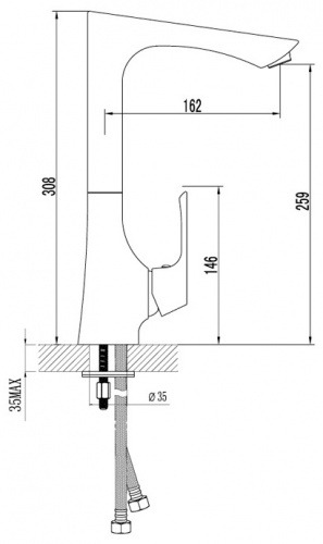 Смеситель для кухни Lemark Unit LM4505C