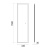 Вертикальное ростовое зеркало для ванной Comforty Люпин 440x1580 LED-подсветка, бесконтактный сенсор