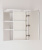 Зеркальный шкаф Style Line Эко Волна 60 С с подсветкой Белый глянец