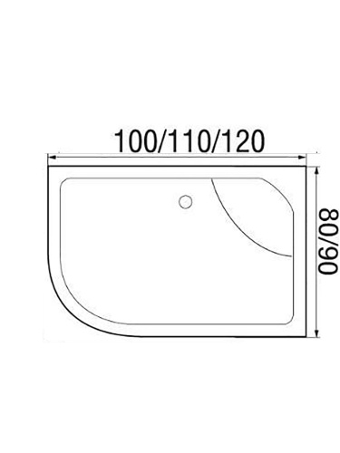 Душевая кабина River NARA 110/80/44 R MT