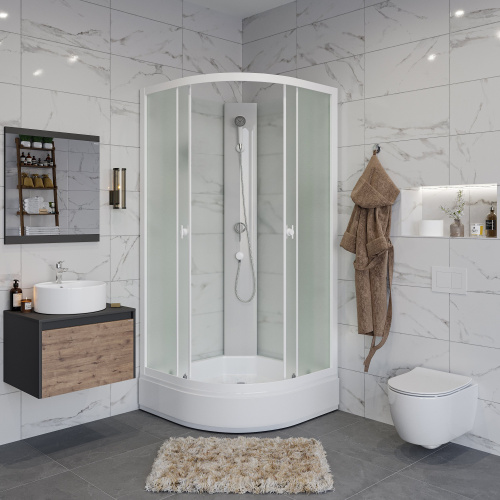 Душевая кабина Niagara Promo P100/26/MT/BK (1000х1000х2000) 4 места