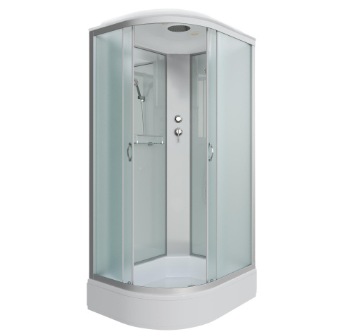 Душевая кабина NG-33294-14R (1200х900х2150) средний поддон (26см) стекло МАТОВОЕ 4 места