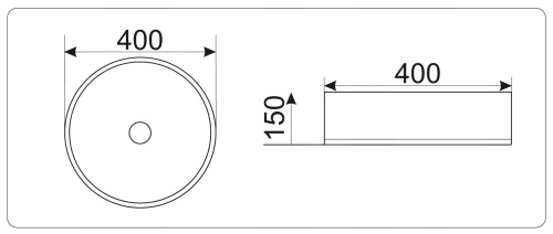 Раковина-чаша CeramaLux 40 9011 Белая
