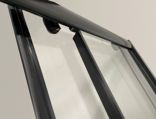 Душевой уголок NG-018-14Q BLACK (1000х800х1950) низкий поддон(13см) стекло МОЗАИКА, 2 места