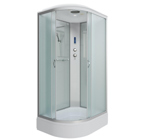 Душевая кабина NG-33194-14RP (1100х900х2150) средний поддон (26см) стекло МАТОВОЕ 4 места
