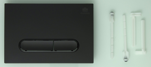 Кнопка смыва для инсталляции Ganzer GZ2752-C, черный матовый