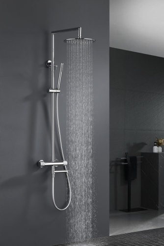 Душевая система Ganzer, с термостатом, хром