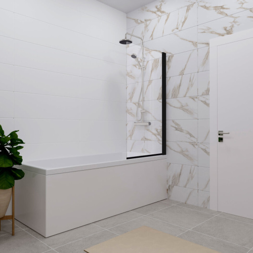 Душевая штора Тритон Соло-Блэк 75*140