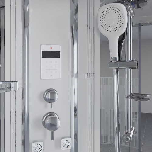 Душевая кабина NG-709-01 (1000х1000х2200) высокий поддон(48см) 4 места