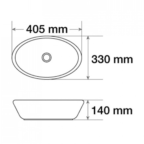 Раковина-чаша CeramaLux 40 7138 Белая