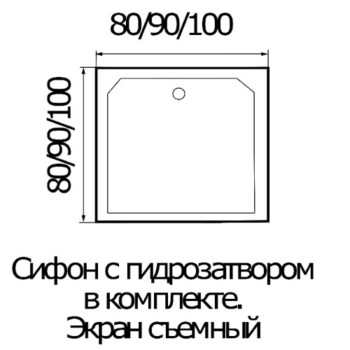 Душевая кабина River TANA 90