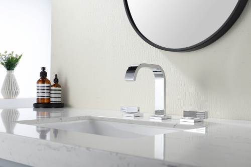 Встраиваемый смеситель для раковины на 3 отверстия Ganzer GZ01115 хром