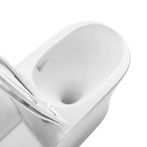 Унитаз напольный Grossman Thin Rim GR-5607SQ (656х370х796) тонкий ободок, белый, моноблок с тонкой крышкой, микролифт, смыв торнадо