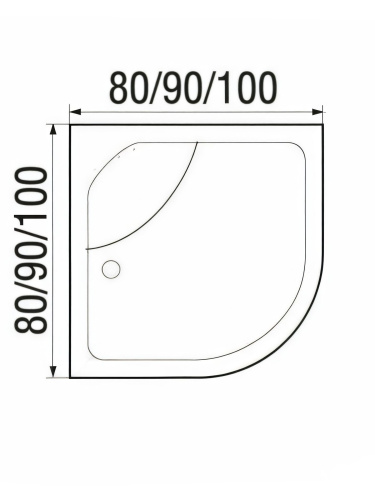 Душевая кабина River NARA LIGHT Б/К 90/44 MT