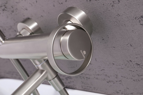 Смеситель однорычажный для ванны с душем из латуни Ganzer GZ19132-G сатин