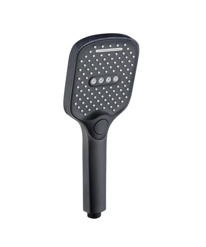 Лейка для душа 10,5*26,5 см 3-функциональная Hansen H3020-1 черный
