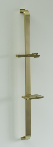 Стойка для душа с мыльницей Ganzer GZ30101-S, матовое золото