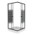 Душевой уголок NG-008-14Q BLACK (800х800х1950) низкий поддон(13см) стекло МОЗАИКА 2 места Душевой уголок NG-008-14Q BLACK (800х800х1950) низкий поддон(13см) стекло МОЗАИКА 2 места