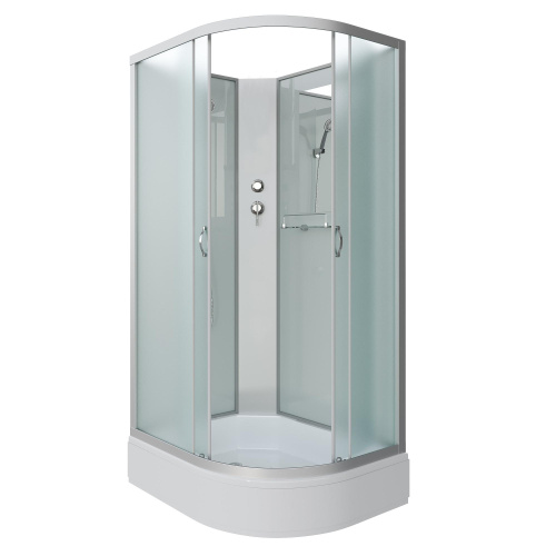 Душевая кабина NG-33294-14LBK (1200х900х2000) средний поддон (26см) стекло МАТОВОЕ 4 места