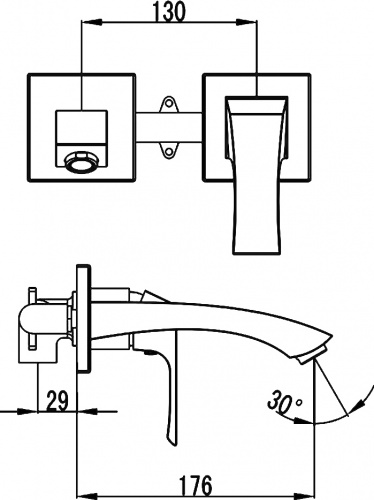 Смеситель для раковины Lemark Unit LM4526C
