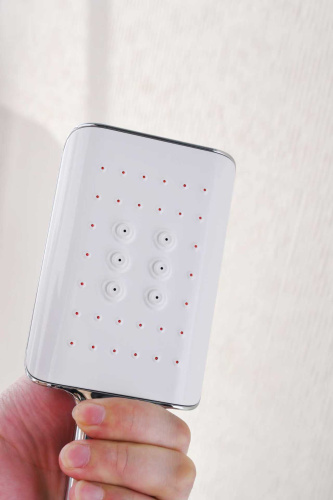 Лейка для душа 1 режимная самоочищающая Ganzer GZ1055 цвет хром